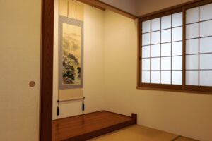 床の間　掛軸　藤美堂
